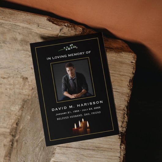 Lily of the Valley Custom Foto Beerdigung Beileid