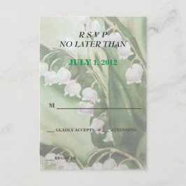 LILY OF THE VALLEY CUSTOMIZABLE RSVP CARDS KARTE