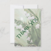 LILY OF THE VALLEY CUSTOMIZABLE RSVP CARDS KARTE (Rückseite)