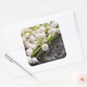 Lily of the Valley "Danke" Aufkleber (Umschlag)