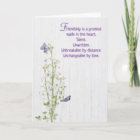 Lily of the Valley Danke für den Freund Karte (Vorderseite)