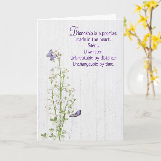 Lily of the Valley Danke für den Freund Karte (Gelbe Blume)