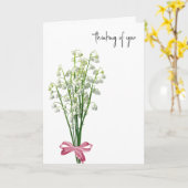 Lily of the Valley Denken Sie an Sie Karte (Gelbe Blume)