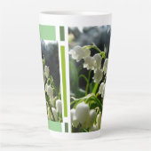 Lily-of-the-Valley Design Latte Tasse (Vorderseite)