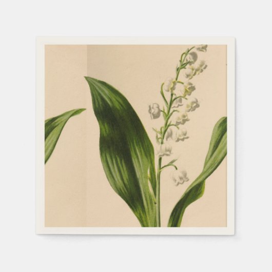 Lily of the Valley Ecru Napkins Serviette (Vorderseite)