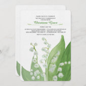 Lily of the Valley Einladung (Vorne/Hinten)