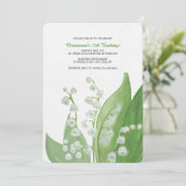 Lily of the Valley Einladung (Stehend Vorderseite)