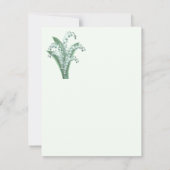 Lily of the Valley Einladung (Rückseite)