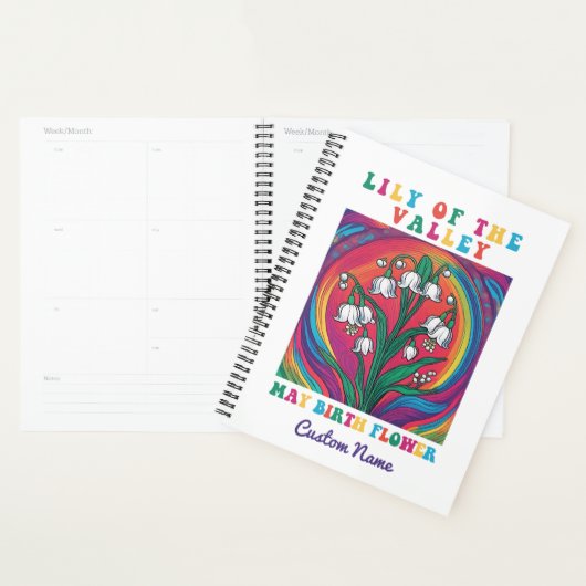 Lily of the Valley Elegant May Birth Month Blume Planer (Anzeige)