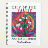 Lily of the Valley Elegant May Birth Month Blume Planer (Vorderseite)