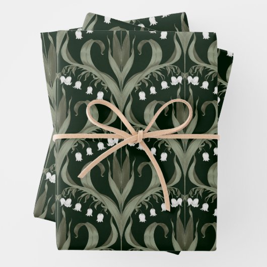 Lily of the Valley Elegantes Design Geschenkpapier Set (Beispiel)