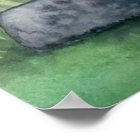 Lily of the Valley Fairy Fantasy Art Print Poster (Ecke)