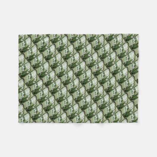 LILY OF THE VALLEY FLEECEDECKE (Vorderseite (Horizontal))