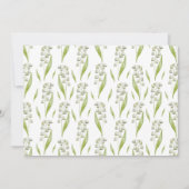 Lily of the Valley Floral Botanical Note Card Mitteilungskarte (Vorderseite)