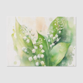LILY OF THE VALLEY floral decoupage paper Seidenpapier