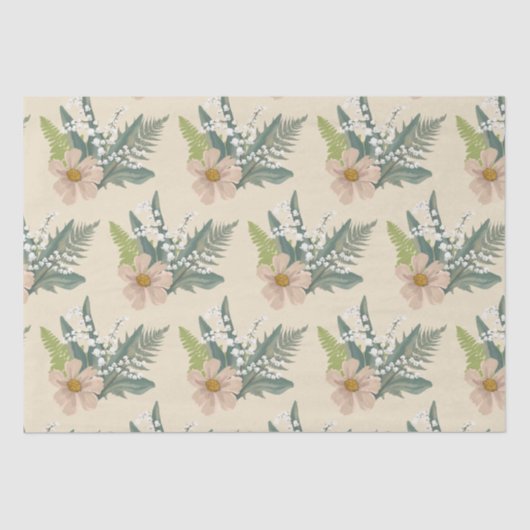 Lily of the Valley Floral Garden Seidenpapier (Vorderseite)