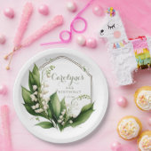 Lily of the Valley Floral Geburtstag Pappteller (Party)