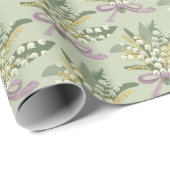 Lily of the Valley Floral Geschenkpapier (Rolleneckpunkt)