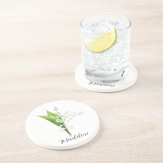 Lily of the Valley Floral Getränkeuntersetzer (Seite)