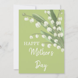 Lily of the Valley Floral Happy Mütter Day Feiertagskarte