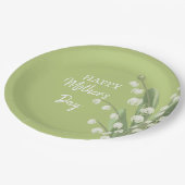 Lily of the Valley Floral Happy Mütter Day Pappteller (Schrägansicht)