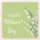 Lily of the Valley Floral Happy Mütter Day Untersetzer (Vorderseite)