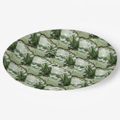 LILY OF THE VALLEY FLORAL MIT MONOGRAMM PAPPTELLER (Schrägansicht)