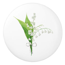 Lily of the Valley Floral Möbel Keramikknauf
