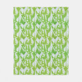 Lily of the Valley Floral Pattern Fleecedecke (Vorderseite)