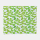 Lily of the Valley Floral Pattern Fleecedecke (Vorderseite (Horizontal))