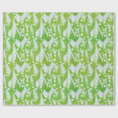 Lily of the Valley Floral Pattern Geschenkpapier (Flach)
