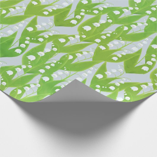 Lily of the Valley Floral Pattern Geschenkpapier (Ecke)