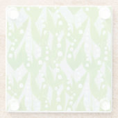 Lily of the Valley Floral Pattern Glasuntersetzer (Rückseite)