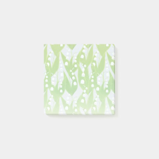 Lily of the Valley Floral Pattern Post-it Klebezettel (Vorderseite)