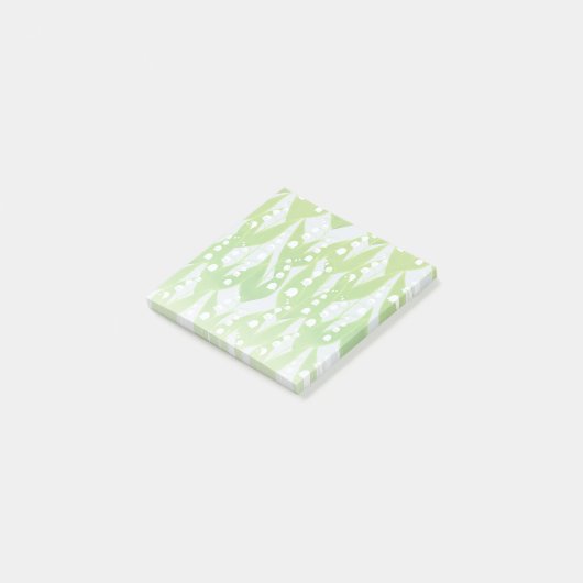 Lily of the Valley Floral Pattern Post-it Klebezettel (angewinkelt)