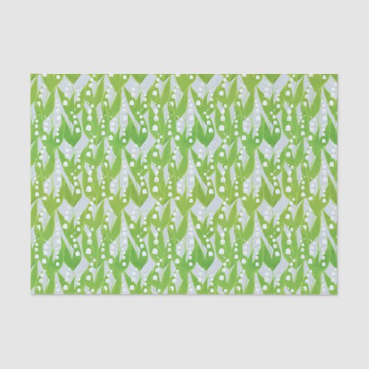 Lily of the Valley Floral Pattern Seidenpapier (Vorderseite)