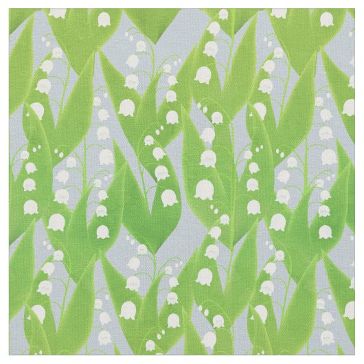 Lily of the Valley Floral Pattern Stoff (Nahaufnahme)