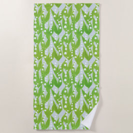 Lily of the Valley Floral Pattern Strandtuch