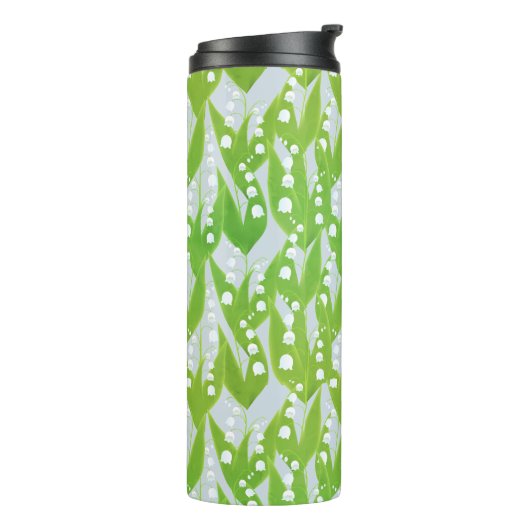 Lily of the Valley Floral Pattern Thermosbecher (Nach links gedreht)