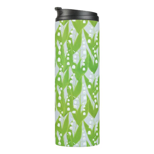 Lily of the Valley Floral Pattern Thermosbecher (Nach rechts gedreht)
