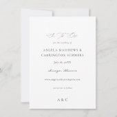 Lily of the Valley Floral Save the Date Photo (Rückseite)