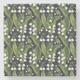 Lily of the Valley Floral Stone Untersetzer