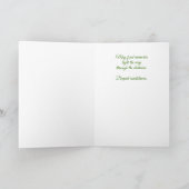 Lily of the Valley Garden Butterflies Beileid Karte (Innenseite)