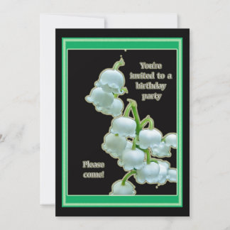 Lily of the Valley Geburtstagsparty Einladung