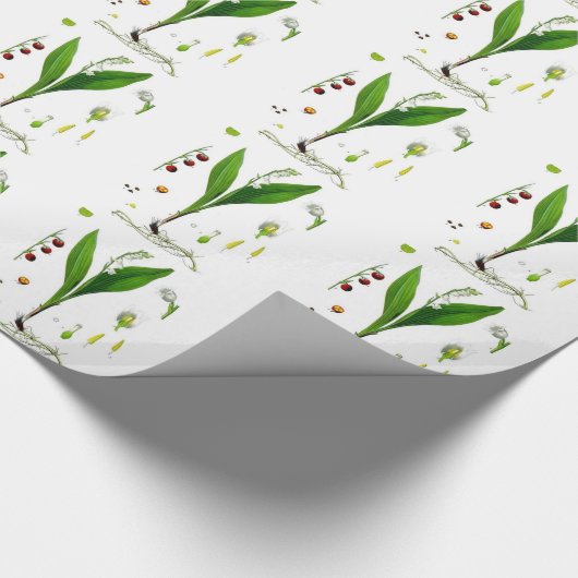 Lily of the Valley Geschenkpapier (Ecke)