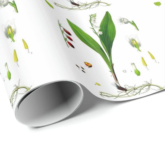 Lily of the Valley Geschenkpapier (Rolleneckpunkt)