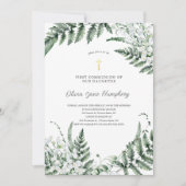 Lily of the Valley Greenery | Erste Kommune Einladung (Vorderseite)