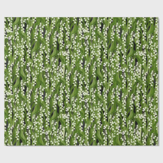 Lily of the Valley Greenery Geschenkpapier (Flach)