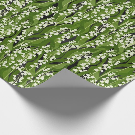 Lily of the Valley Greenery Geschenkpapier (Ecke)