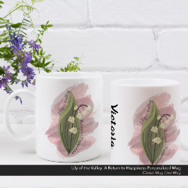 Lily of the Valley Happiness Personalisiert Kaffeetasse